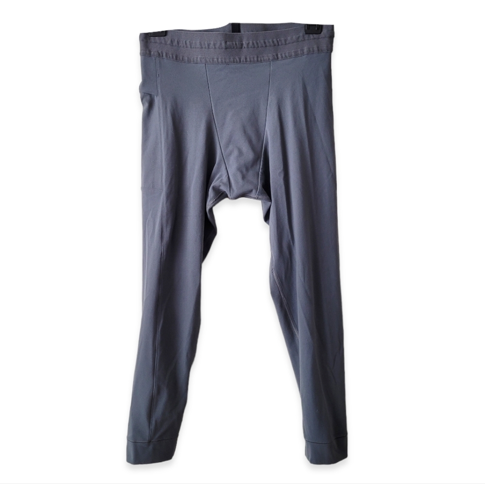 NIKE Dri Fit Tight Fit 3/4 Grey Training Base Layer Tights Size S